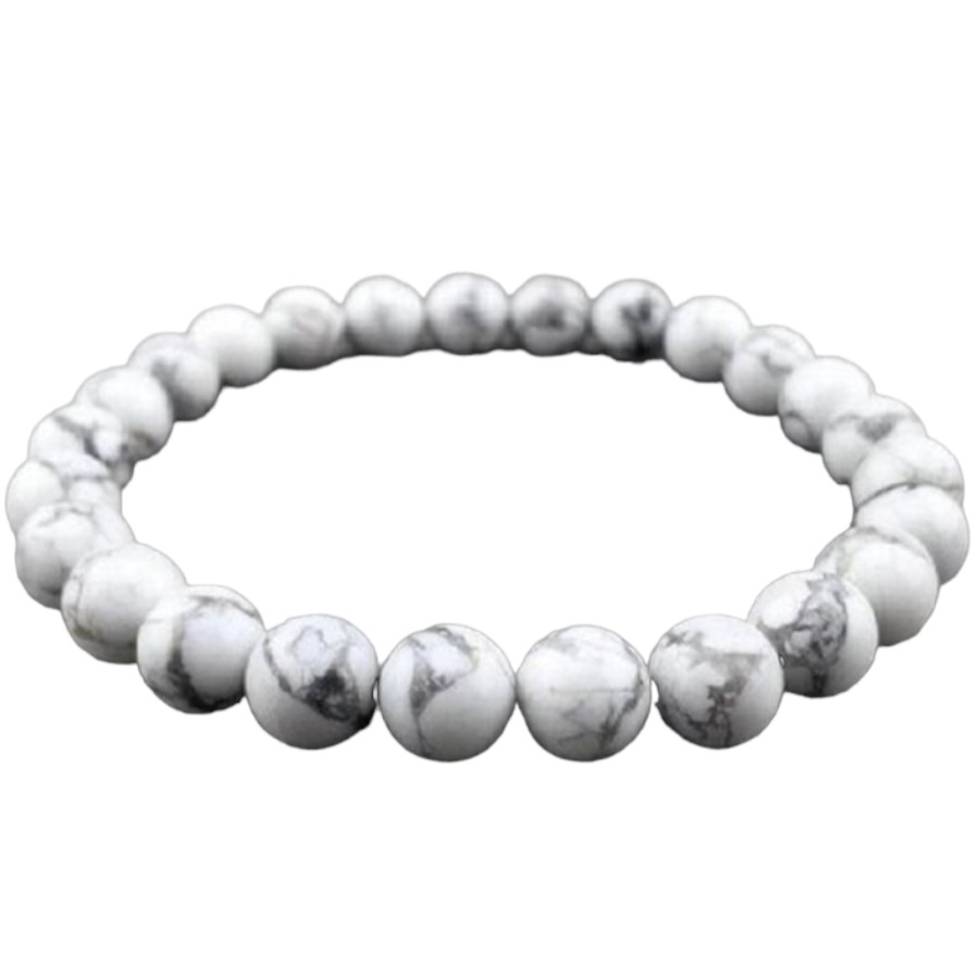 Howlite Bracelet - 8 mm