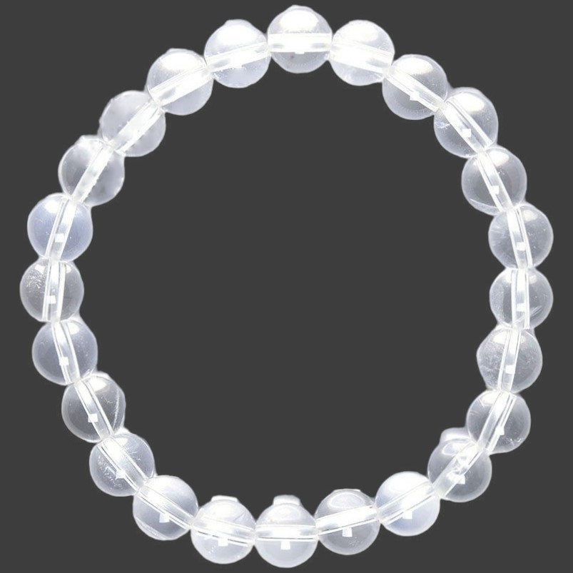 Clear Quartz Bracelet - 8 mm