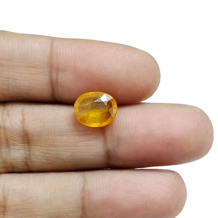 Yellow Sapphire-2.5 Carat (2.80 Ratti)-Origin-Bangkok