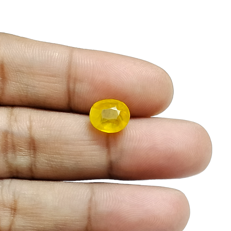 Yellow Sapphire-2.8 Carat (3.13 Ratti)-Origin-Bangkok